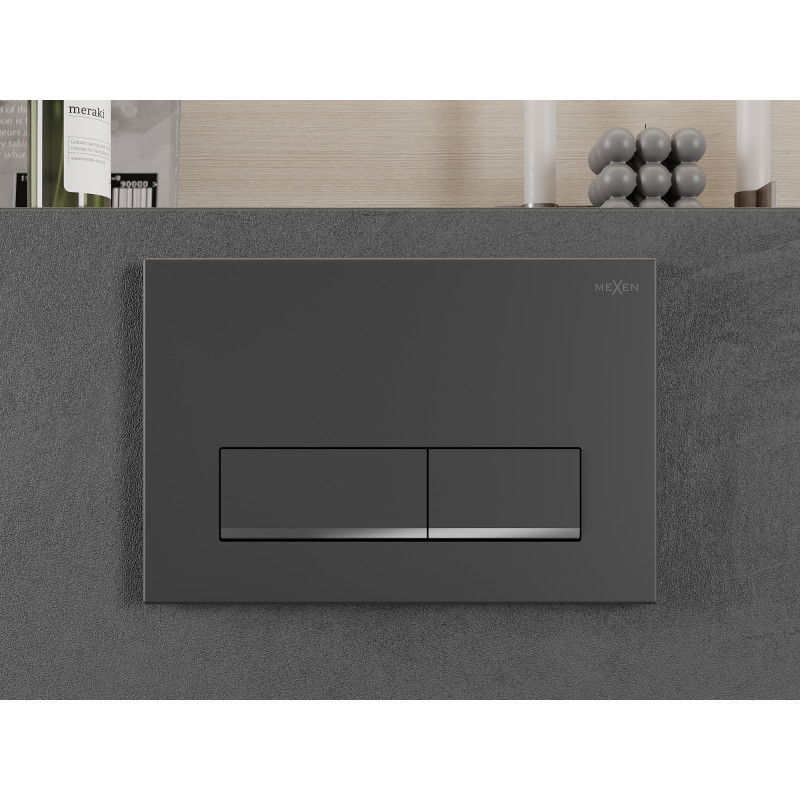 Mexen Fenix 12 öblítőgomb, gun gray - 601266