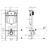 Mexen Fenix E fali WC keret - 60109