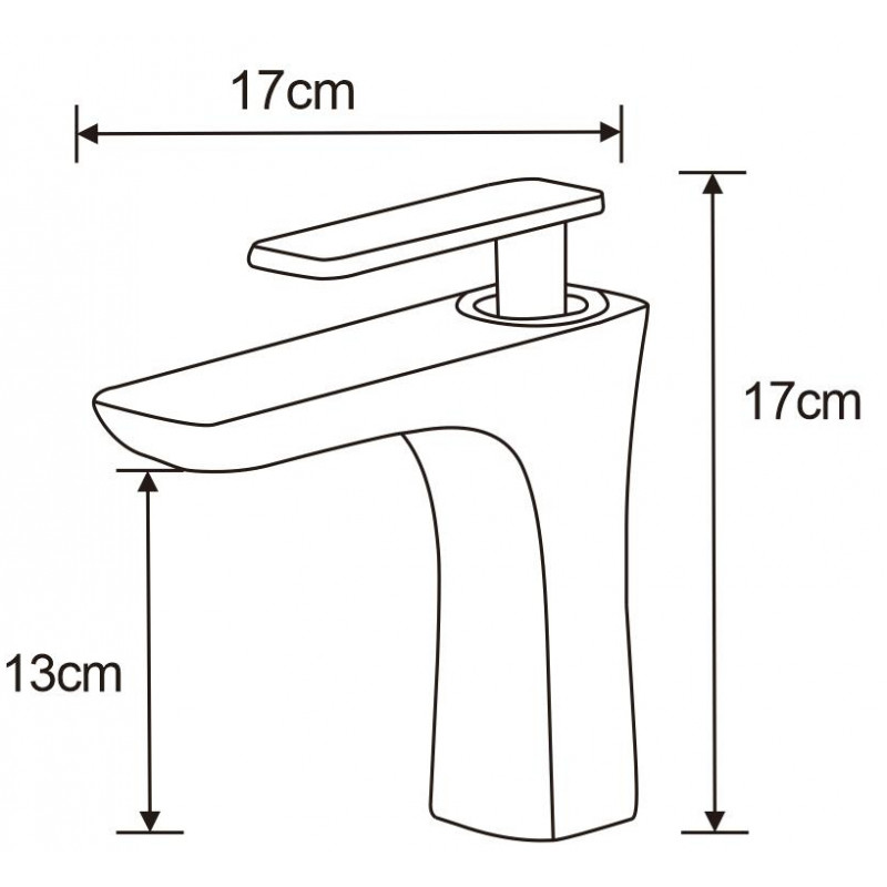 Mexen Indus baterie pentru lavoar, aurie - 744600-50