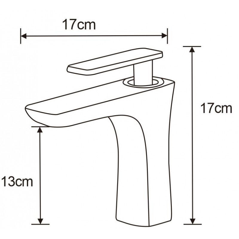 Mexen Indus mosdócsaptelep, fekete/arany - 744600-75