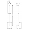 Mexen DB bară de duș cu săpunieră 75 cm, Crom - 79384-00