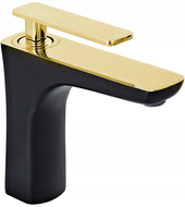 Mexen Indus baterie pentru chiuvetă, Neagră/Aurie - 744600-75