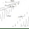 Mexen Indus baterie înaltă de chiuvetă, Crom - 744610-00