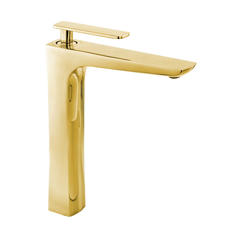 Mexen Indus baterie înaltă pentru chiuvetă, aurie - 744610-50