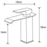 Baterie lavoar Mexen Apus, aurie - 744700-50