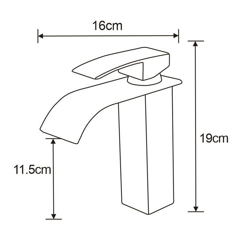 Mexen Aries mosdó csaptelep, arany - 744800-50