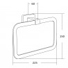 Mexen Asis suport pentru prosop, crom - 7017632-00