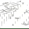 Mexen Hydra baterie pentru chiuvetă, Neagră - 744900-70