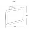Mexen Asis suport pentru prosop, auriu - 7017632-50