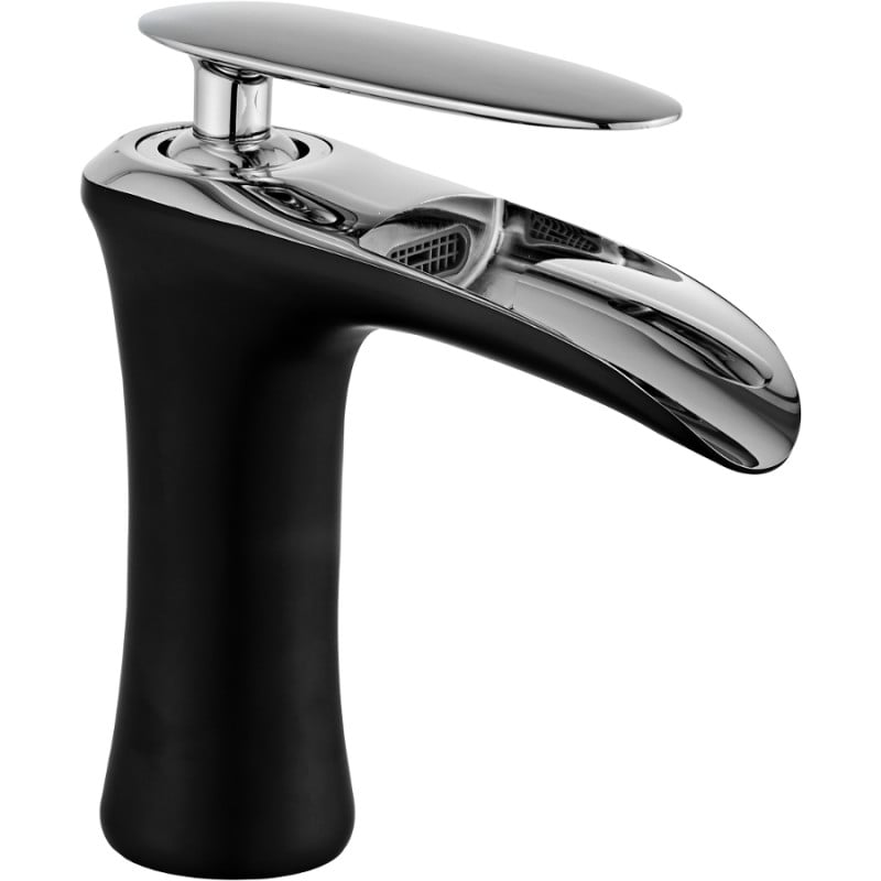 Mexen Lyra baterie pentru chiuvetă, negru/crom - 745300-07