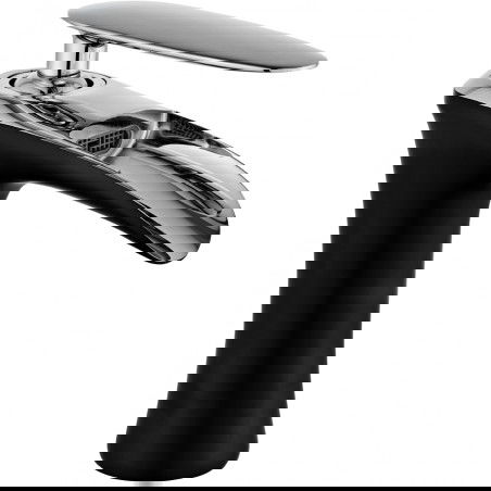 Mexen Lyra baterie pentru chiuvetă, Neagră/Crom - 745300-07