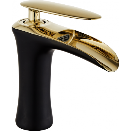 Mexen Lyra baterie chiuvetă, negru/auriu - 745300-75