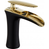 Mexen Lyra baterie pentru chiuvetă, negru/auriu - 745300-75