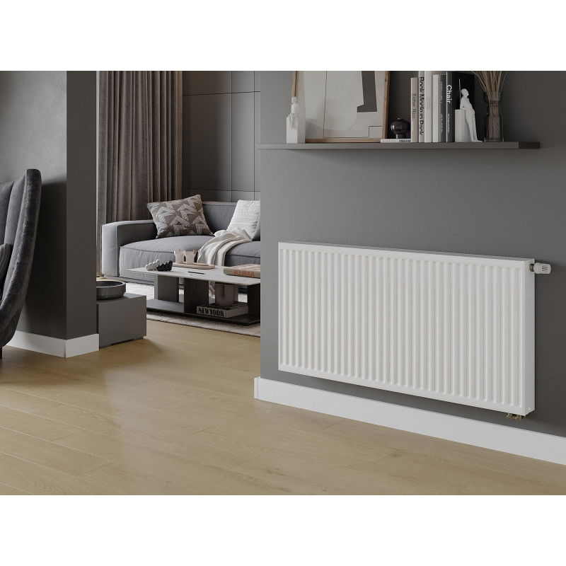 Mexen CV22 radiator de tip placă 400 x 1200 mm, conectare inferioară, 1422 W, alb - W622-040-120-00