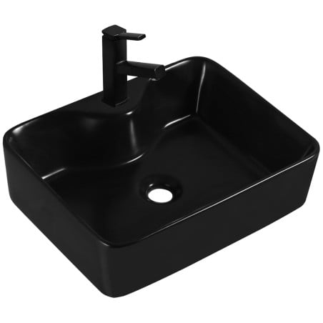 Mexen Eva chiuvetă deasupra blatului 48 x 37 cm, negru mat - 21424970