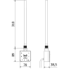 Mexen FA-F rezistență electrică cu Wi-Fi, 300 W, albă - W953-0300-20