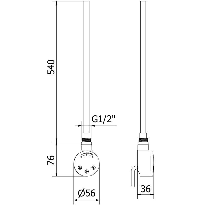 Mexen FA-O 600 W-os elektromos fűtőszál, fehér - W951-0600-20