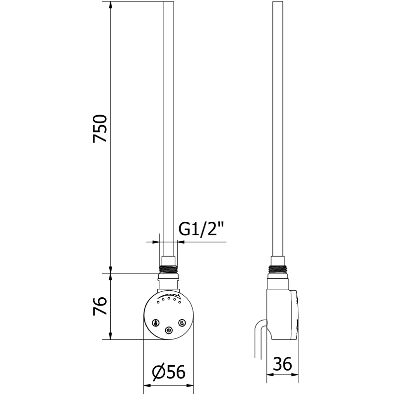 Mexen FA-O elektromos fűtőszál 900 W, fekete - W951-0900-70