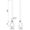 Mexen FA-D22 rezistență electrică 600 W, albă - W955-0600-20