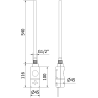 Mexen FA-I 600 W-os elektromos fűtőbetét, fekete - W952-0600-70