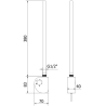 Mexen FA-D 300 W-os elektromos fűtőelem, fekete - W950-0300-70