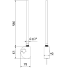 Mexen FA-D 600 W-os elektromos fűtőbetét, fekete - W950-0600-70