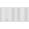 Mexen C21 lapos radiátor 300 x 1100 mm, oldalsó csatlakozás, 810 W, fehér - W421-030-110-00
