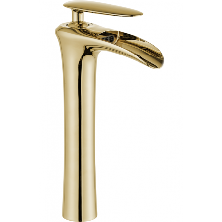Mexen Lyra baterie înaltă pentru chiuvetă, aurie - 745310-50