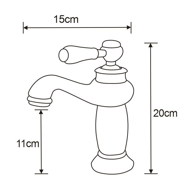 Mexen Draco baterie pentru lavoar, crom - 745400-00