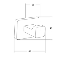 Mexen Asis törölközőakasztó, króm - 7017635-00