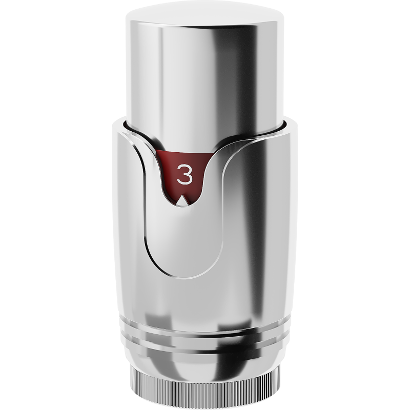 Mexen Uni-Term cap termostatic pentru radiator, crom - W900-000-01