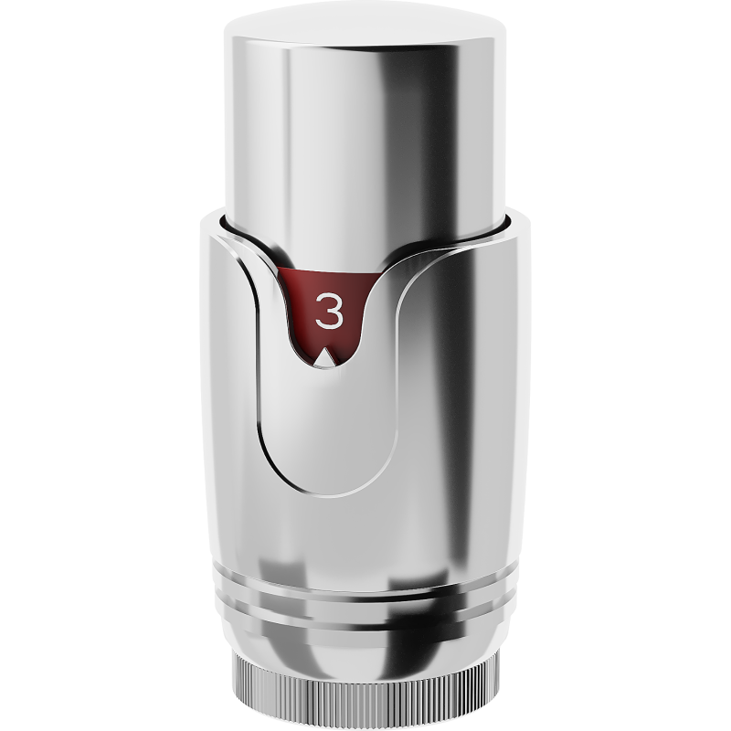 Mexen Uni-Term termosztátfej radiátorhoz, króm - W900-000-01