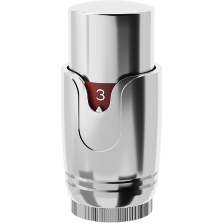 Mexen Uni-Term cap termostatic pentru radiator, crom - W900-000-01