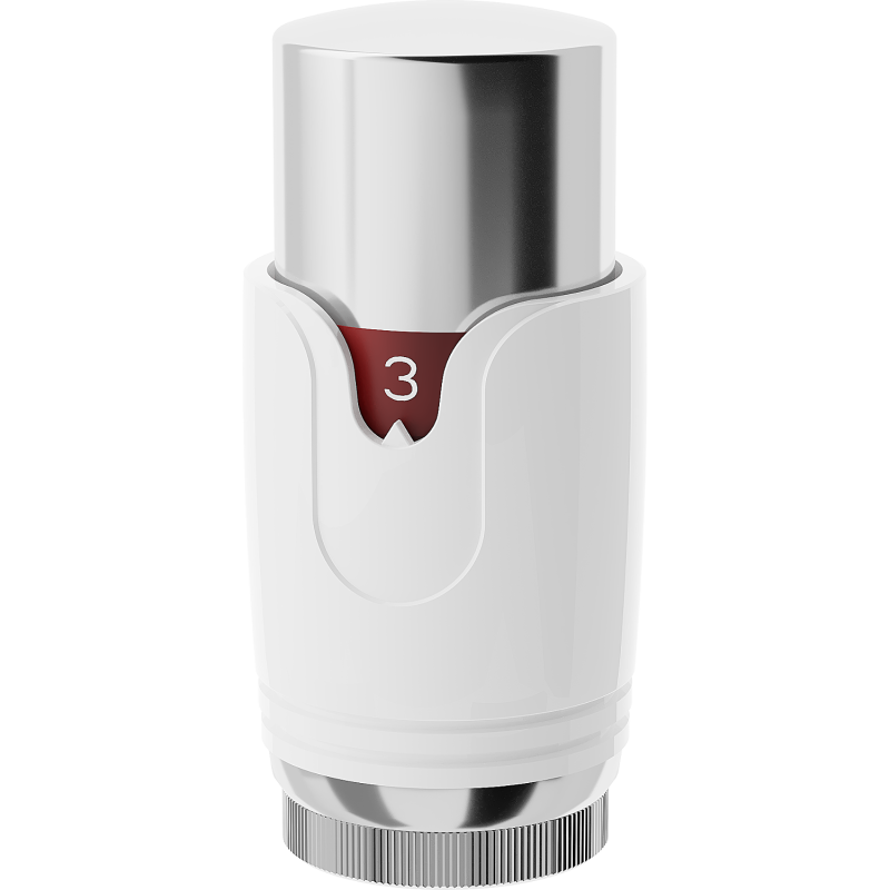 Mexen Uni-Term cap termostatic pentru radiator, alb/crom - W900-000-21