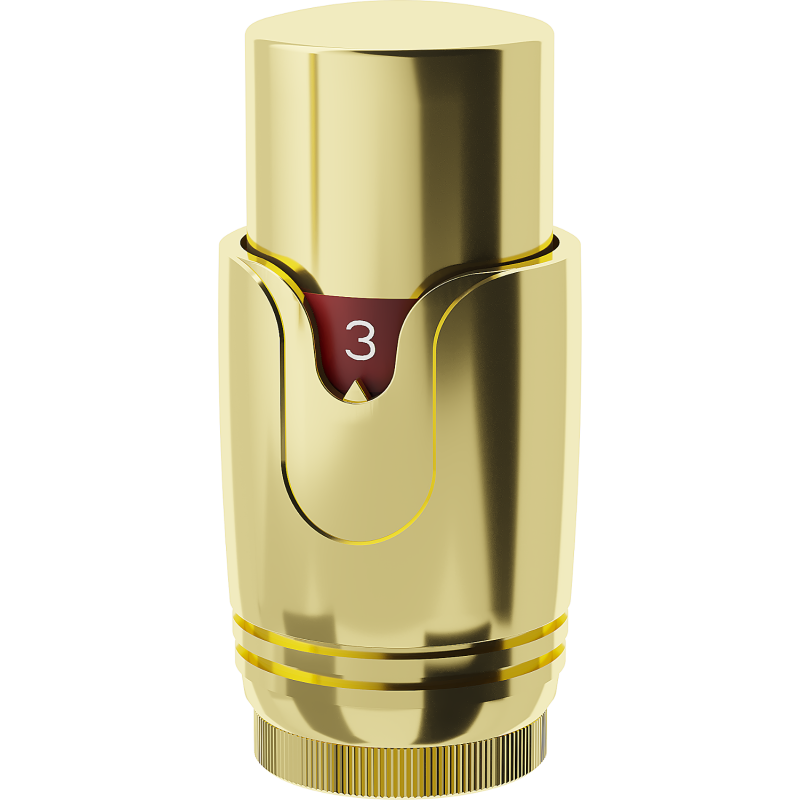 Mexen Uni-Term termosztatikus szelepfő a radiátorhoz, arany - W900-000-50