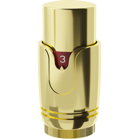 Mexen Uni-Term termosztatikus szelepfő a radiátorhoz, arany - W900-000-50