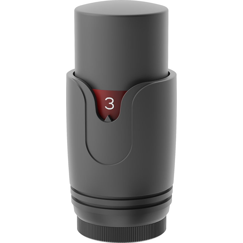 Mexen Uni-Term termosztatikus radiátorfej, antracit - W900-000-66