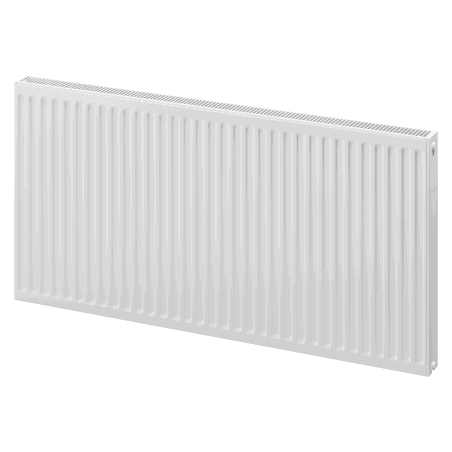 Mexen C21 lapos radiátor 300 x 1100 mm, oldalsó csatlakozás, 810 W, fehér - W421-030-110-00