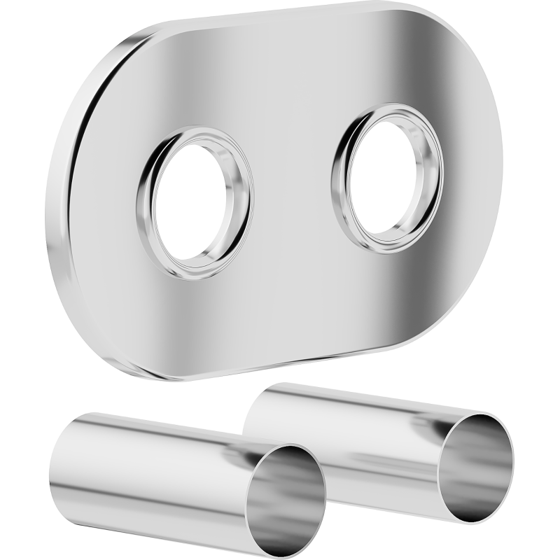 Mexen Uni-Term R set dublu de mascare pentru radiator, crom - W905-000-01