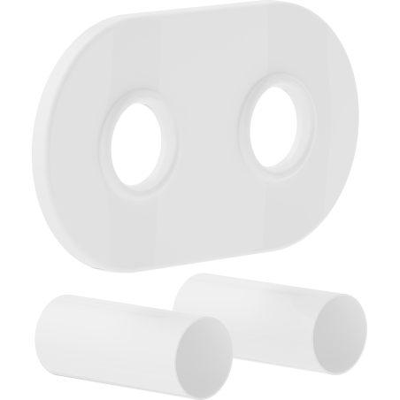 Mexen Uni-Term R kettős radiátor burkolókészlet, fehér - W905-000-20