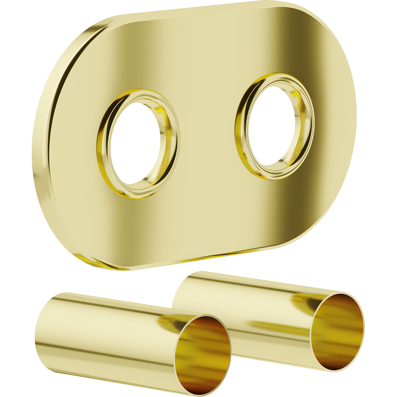 Mexen Uni-Term R dupla radiátor takarókészlet, arany - W905-000-50