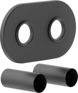 Mexen Uni-Term R set dublu de mascare pentru radiator, antracit - W905-000-66