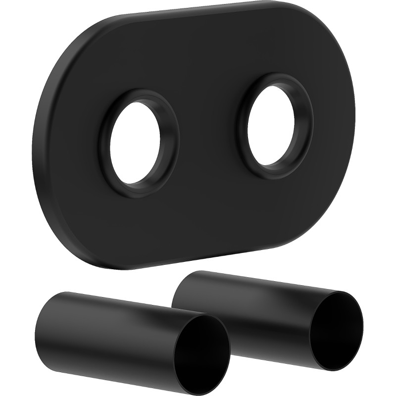 Mexen 2R set de mascare dublu pentru radiator, negru - W905-000-70