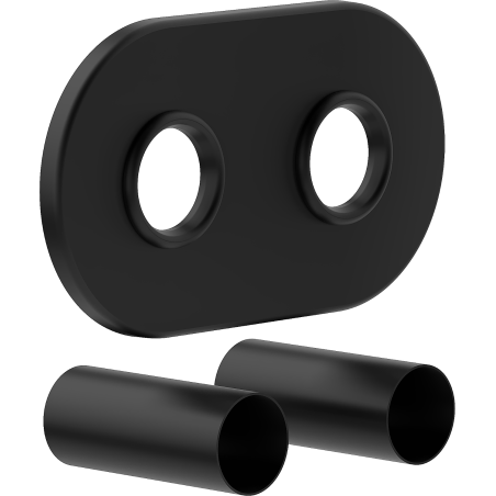 Mexen Uni-Term R dupla radiátor takarókészlet, fekete - W905-000-70