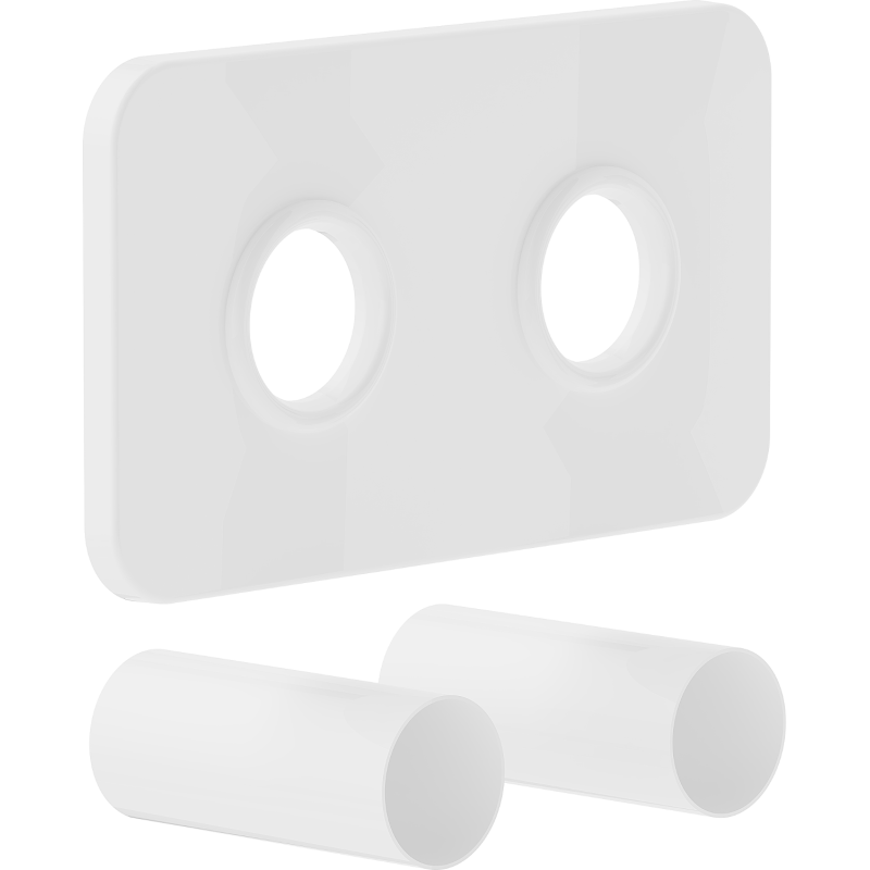 Mexen Uni-Term Set dublu de mascare pentru radiator, alb - W910-000-20