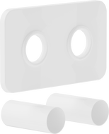 Mexen Uni-Term Set dublu de mascare pentru radiator, alb - W910-000-20