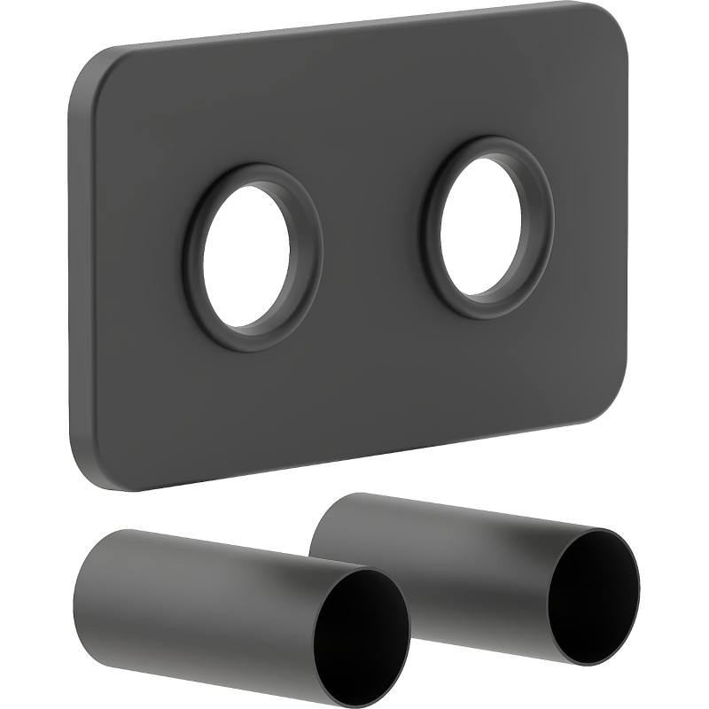 Mexen Uni-Term Set dublu de mascare pentru radiator, antracit - W910-000-66