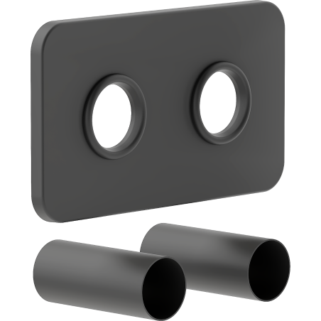 Mexen Uni-Term Set dublu de mascare pentru radiator, antracit - W910-000-66