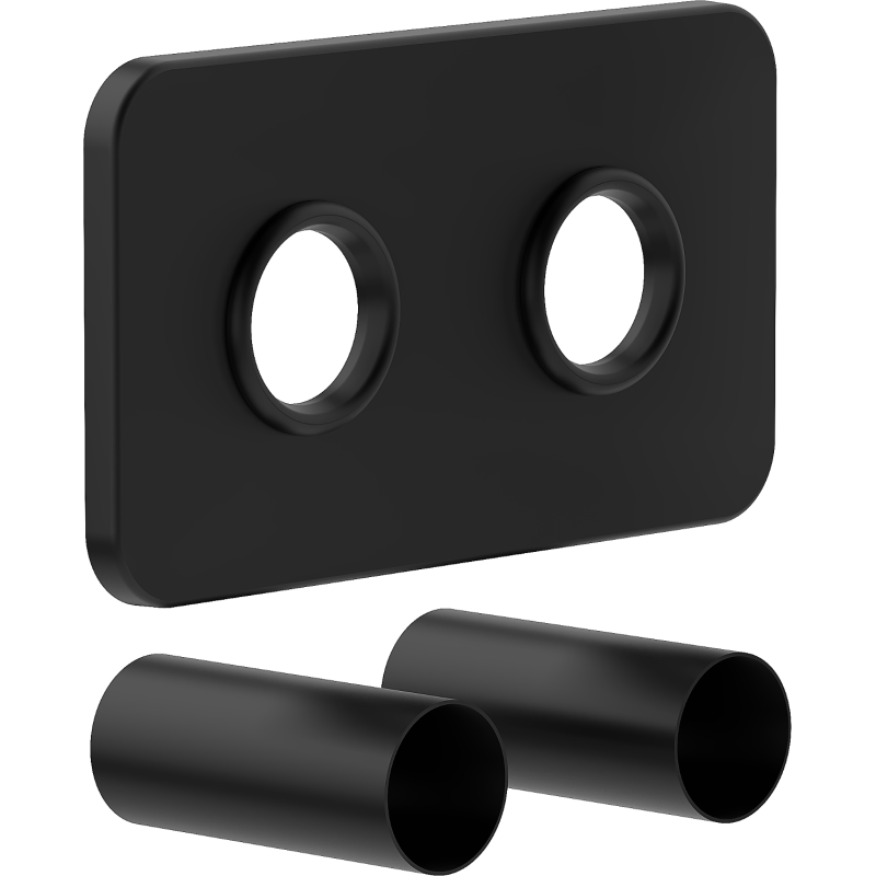 Mexen Uni-Term Set dublu de mascare pentru radiator, negru - W910-000-70