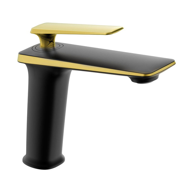 Mexen Purus baterie pentru chiuvetă, negru/auriu - 745800-75